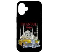 Enjoy Cool Vintage Retro Istanbul Turkey Car Graphic Designs Carcasa para iPhone 16