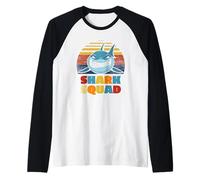 Enjoy Cool Wild Shark Squad Novelty Graphic Cool Designs Camiseta Manga Raglan