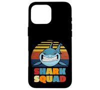 Enjoy Cool Wild Shark Squad Novelty Graphic Cool Designs Carcasa para iPhone 16 Pro MAX