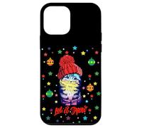Enjoy Cute Colorful Christmas Cat Let's Snow Graphic Fun Carcasa para iPhone 12 Mini