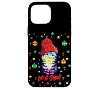 Enjoy Cute Colorful Christmas Cat Let's Snow Graphic Fun Carcasa para iPhone 16 Pro MAX