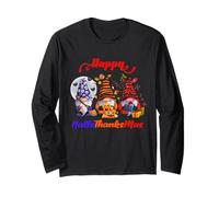 Enjoy Halloween Thanksgiving Christmas Gnomies Illustration Manga Larga