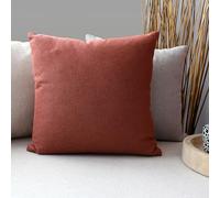 Enjoy Home - Cojín Decorativo para sofá, desenfundable, 40 x 40 cm, Terracota, cojín Cuadrado de algodón, Lavable a máquina, para casa, salón, Dormitorio, Cama, colección Cambria