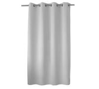 Enjoy Home ED Cortina Oscura con Ojales Plateados, Blanco Helado (Gris Claro), 140 x 180 cm, 100% poliéster, Tejido Certificado Oeko-Tex, colección Regaliz