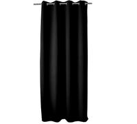 Enjoy Home Rideaux Occultant Fil Avec 8 Oeillets Noir, 100% poliéster, Negro, 140 x 240 cm