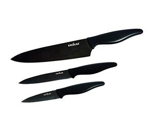 Enjoy Home Set Cuchillo 3 Uds. Titan Negro