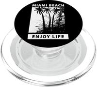 Enjoy Life, Abstract Cool Miami Beach Outfit, Miami Florida PopSockets PopGrip para MagSafe