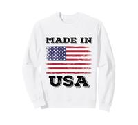Enjoy Made in USA with USA Flag Illustration Cool Graphic Sudadera