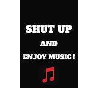 Enjoy Music Sheet Notebook: With Pretty and Comfortable Design about Music and Tunes, for School, Practice, Note Taking and More| 6x9 Inches, 100+ Pages