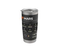 Enjoy Occupy Mars, Enjoy Space Occupy Mars Quotes Graphic Vaso térmico de acero inoxidable de doble pared