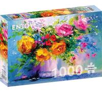 Enjoy Puzzle - Rosas de Colores - Rompecabezas 1000 Piezas, 1735