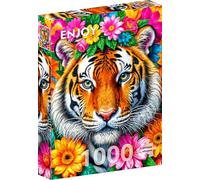 Enjoy Puzzle Stripes and Blooms (1000)