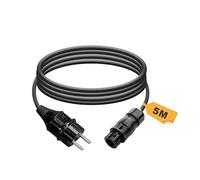 enjoy solar® Cable de conexión de 5m para microinversor - Betteri® BC01 a Schuko, Plug & Play, Compatible con Kits solares de balcón