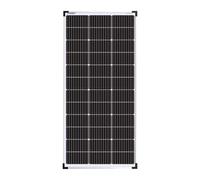 enjoy solar® Módulo Solar Monocristalino 130W 12V PERC con Células de 166 mm y 10 Busbars - Ideal para Autocaravanas, Balcones, Casas de Jardín y Barcos