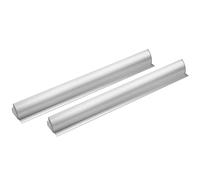 enjoy solar Panel solar de aluminio de 550 mm, alerón de sujeción para techo en color plateado, Adecuado para autocaravanas, caravanas y barcos