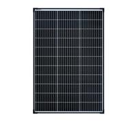 enjoy solar® Panel Solar Monocristalino 100W 12V, células solares de 182 mm, 10 busbars - Ideal para autocaravanas, instalaciones en balcones, casas de jardín y embarcaciones