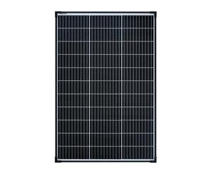 enjoy solar® Panel Solar Monocristalino 100W 12V, células solares de 182 mm, 10 busbars - Ideal para autocaravanas, instalaciones en balcones, casas de jardín y embarcaciones