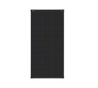 enjoy solar® Panel solar monocristalino 150W 12V con tecnología HPBC - Alta eficiencia 25%, células solares de 182mm, Full Black, ideal para autocaravana, balcones, caseta de jardín y barco
