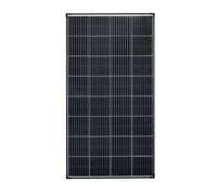 enjoy solar® Panel Solar Monocristalino 180W 12V, PERC 9BB - Ideal para autocaravanas, instalaciones en balcones, casas de jardín y embarcaciones (Marco Negro)
