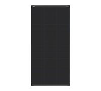enjoy solar® Panel solar monocristalino de 150 W, 36 V, con tecnología HPBC, 25% de alta lulas solares de 182 mm, panel solar negro completo, ideal para caravanas, balcones, casetas de