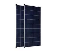 enjoy solar® Poly 2 x 100W 12V panel solar policristalino célula solar ideal para casas móviles, cobertizos de jardín, barcos(paquete doble)