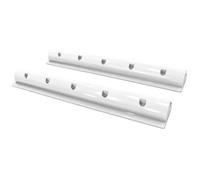 enjoy solar® Soporte ABS para panel solar 680mm Blanco | Juego de 2 deflectores de montaje | Ideal para autocaravana, camper, caravana y barco | Incluye tornillos autorroscantes de acero inoxidable