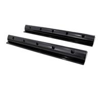 enjoy solar® Soporte ABS para panel solar 680mm Negro | Juego de 2 deflectores de montaje | Ideal para autocaravana, camper, caravana y barco | Incluye tornillos autorroscantes de acero inoxidable