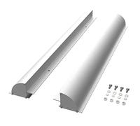 enjoy solar Soporte para módulo solar de aluminio con agujeros pretaladrados para autocaravana, 670 mm, color plateado