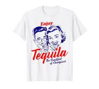Enjoy Tequila Breakfast of Champions Retro | Drinkers Camiseta