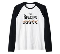 Enjoy The Beagles Squad Cool Funny Dogs Graphic Cool Designs Camiseta Manga Raglan