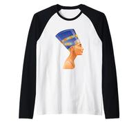 Enjoy The Beautiful Ancient Egyptian Nefertiti or Cleopatra Camiseta Manga Raglan