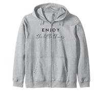 Enjoy The Little Things Inspirational Mindful Living Cita Sudadera con Capucha