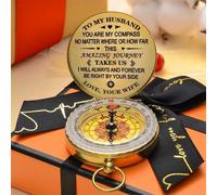 Enjoy the Ride, Compass Copper,Gift for Children Camping Hiking Pocket