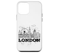 Enjoy Travel & Wear London Skyline Sketch Drawing Graphic Carcasa para iPhone 12 Mini