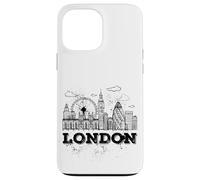 Enjoy Travel & Wear London Skyline Sketch Drawing Graphic Carcasa para iPhone 13 Pro MAX