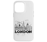 Enjoy Travel & Wear London Skyline Sketch Drawing Graphic Carcasa para iPhone 14 Pro MAX