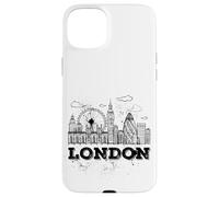 Enjoy Travel & Wear London Skyline Sketch Drawing Graphic Carcasa para iPhone 15 Plus