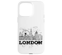 Enjoy Travel & Wear London Skyline Sketch Drawing Graphic Carcasa para iPhone 15 Pro MAX
