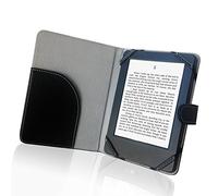 ENJOY-UNIQUE Libro Estilo Litch PU Funda de Cuero para Lector de Libros electrónicos de 6 Pulgadas electrónicos Sony/Kobo/Pocketbook/Nook/tolino 6 Pulgadas Lector de Libros electrónicos (Negro)