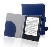 ENJOY-UNIQUE Libro Estilo Litch PU Funda de Cuero para Lector de Libros electrónicos de 6 Pulgadas electrónicos Sony/Kobo/Pocketbook/Nook/tolino 6 Pulgadas Lector de Libros electrónicos (Azul)