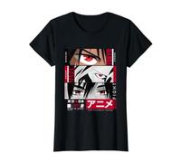Enjoy Wear Cool Japanese Anime Manga Characters Graphic Camiseta gráfica económica, Mujer, Negro, XL