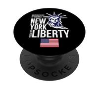 Enjoy Wear Cool NYC New York City Statue of Liberty Graphic PopSockets PopGrip Adhesivo