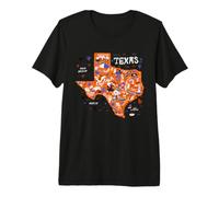 Enjoy Wear Cool Texas Map tee Shirts, Wild Texas USA Camiseta Premium