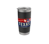 Enjoy Wear Cool Texas Tee Shirts, Wild Vintage Texas USA Vaso térmico de acero inoxidable de doble pared