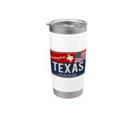 Enjoy Wear Cool Texas Tee Shirts, Wild Vintage Texas USA Vaso térmico de acero inoxidable de doble pared