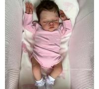 Enjoy with Love Muñeca de bebé Irys Reborn de 18 pulgadas, hecha a mano, piel 3D, múltiples capas, pintada, coleccionable, realista