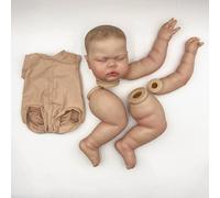 Enjoy with Love Nuevo Kit de muñeca de Pintura de decapado de 24 Pulgadas ya Pintado Piezas de muñeca Juguetes de Bricolaje para bebés renacidos