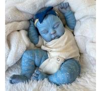 Enjoy with Love Nuevos melocotones Avatar de 19 pulgadas tela recién nacido muñeca Ward Reborn bebé tamaño real imagen hecha a mano 3D piel raíz pelo venas visibles