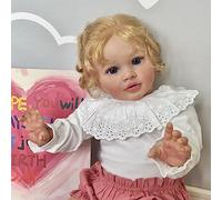 Enjoy with Love Pippa - Muñeca de 66 cm con acabado pintado y acabado Reborn, tamaño de bebé, popular, realista, suave al tacto, muñeca artística 3D