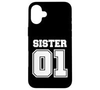 Enjoy World NO.1 Sister 01 Sport Style, Best Sister Ever Carcasa para iPhone 16 Plus